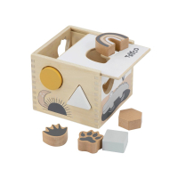 Tryco - Wooden Footprint Shape Sorter met naam baby
